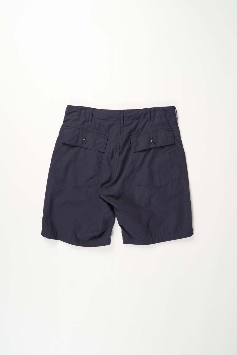 Engineered Garments Cotton Ripstop Fatigue Short - Dark Navy