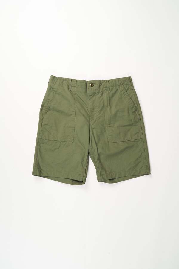 Engineered Garments  Cotton Ripstop Fatigue Short - Olive