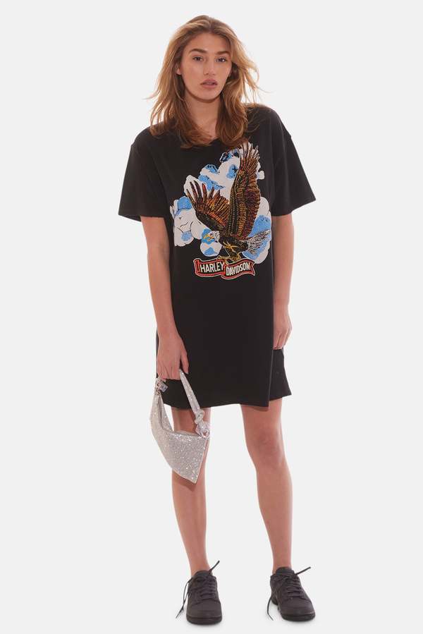 MadeWorn Harley Clouds Oversized Tee - Coal Pigment MadeWorn Harley Clouds Oversized Tee - Coal Pigment