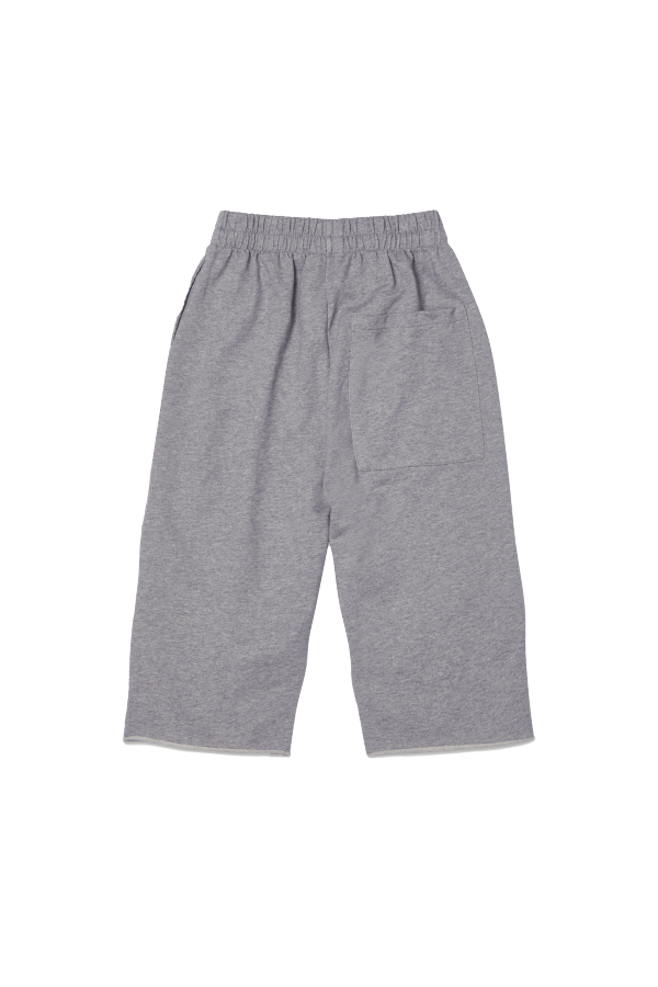 Kids Main Story Kids Cut Off Sweatpant - Grey Melange