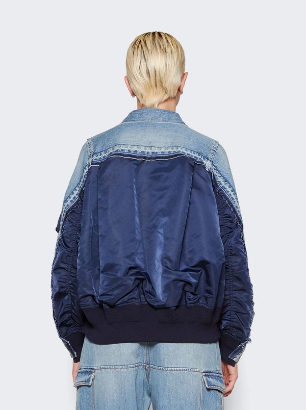 sacai Denim And Nylon Twill Jacket | Garmentory sacai Denim And Nylon Twill Jacket | Garmentory