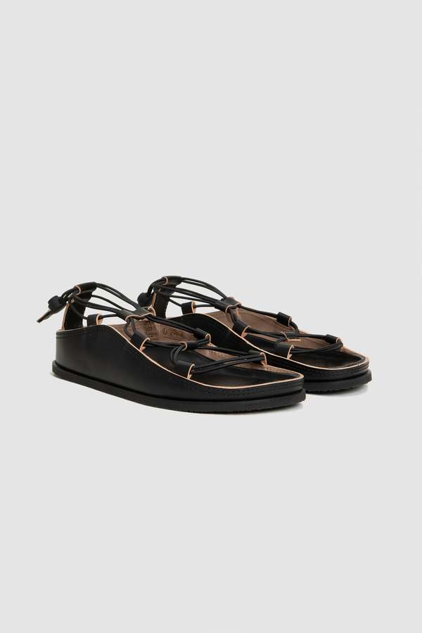 Lemaire Fussbett Spartan Sandals - Black | Garmentory