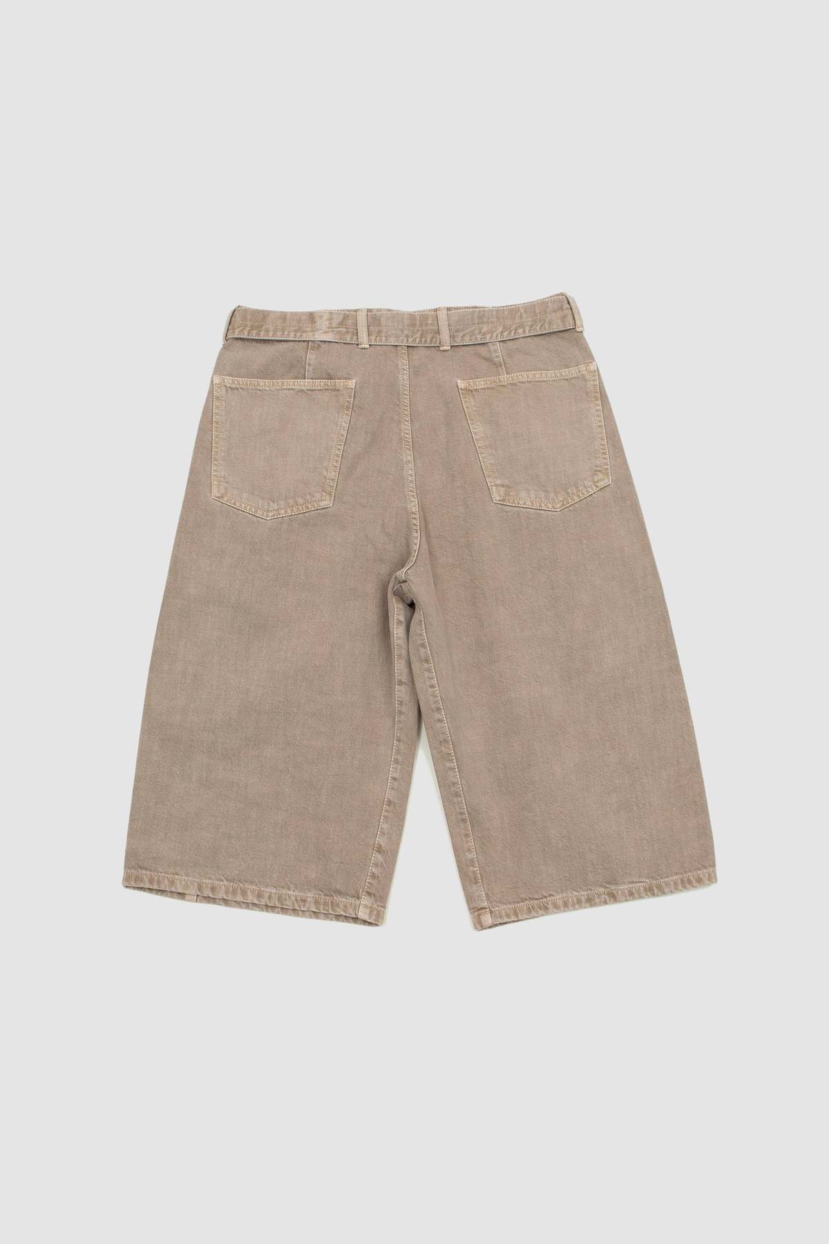 Lemaire Twisted Denim Short - Snow Beige | Garmentory