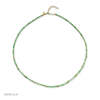 EF Collection Beaded Necklace - Gold/Emerald - Thumbnail 2