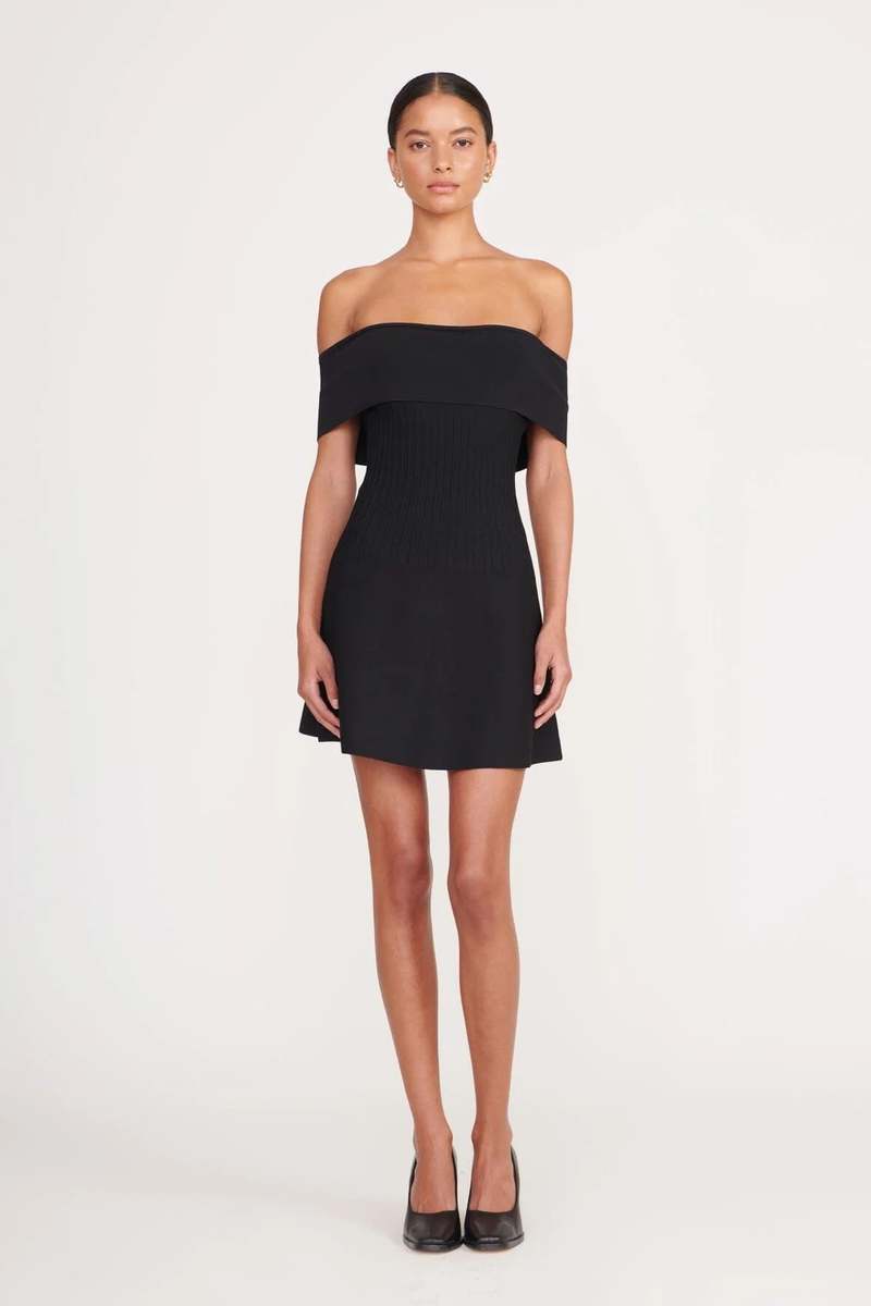 mini dark brown dress Brown Ruched Mini Dress with Bead Detail
