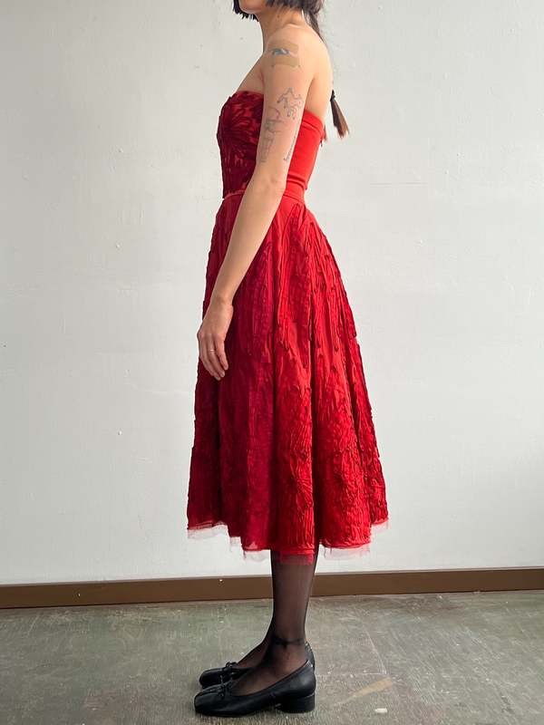 red donna karan dress New $895 M Donna Karan black label collection body con brick red dress