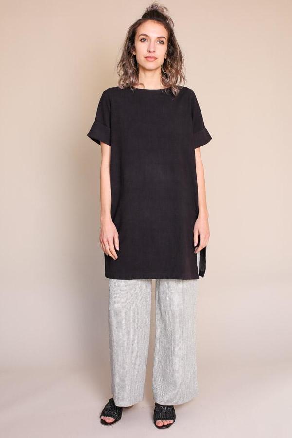 black sack dress