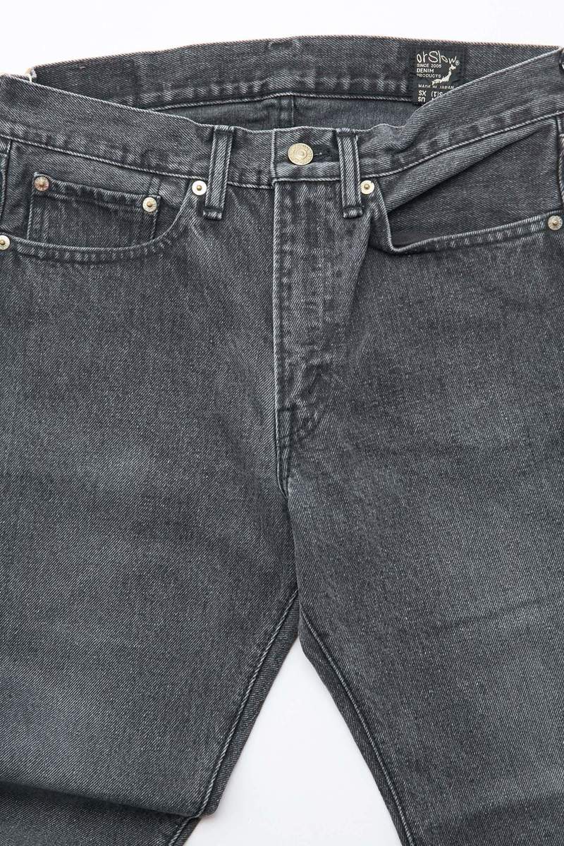 Orslow 107 Ivy Fit Slim Jean - Black Denim Stone Orslow 107 Ivy Fit Slim Jean - Black Denim Stone