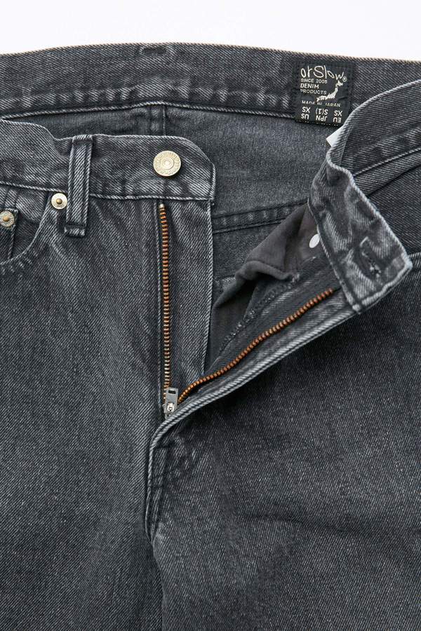 Orslow 107 Ivy Fit Slim Jean - Black Denim Stone Orslow 107 Ivy Fit Slim Jean - Black Denim Stone