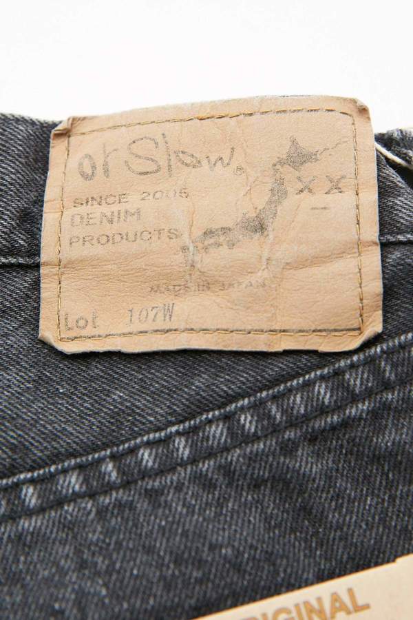 Orslow 107 Ivy Fit Slim Jean - Black Denim Stone Orslow 107 Ivy Fit Slim Jean - Black Denim Stone