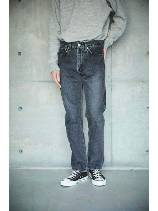 Orslow 107 Ivy Fit Slim Jean - Black Denim Stone Orslow 107 Ivy Fit Slim Jean - Black Denim Stone