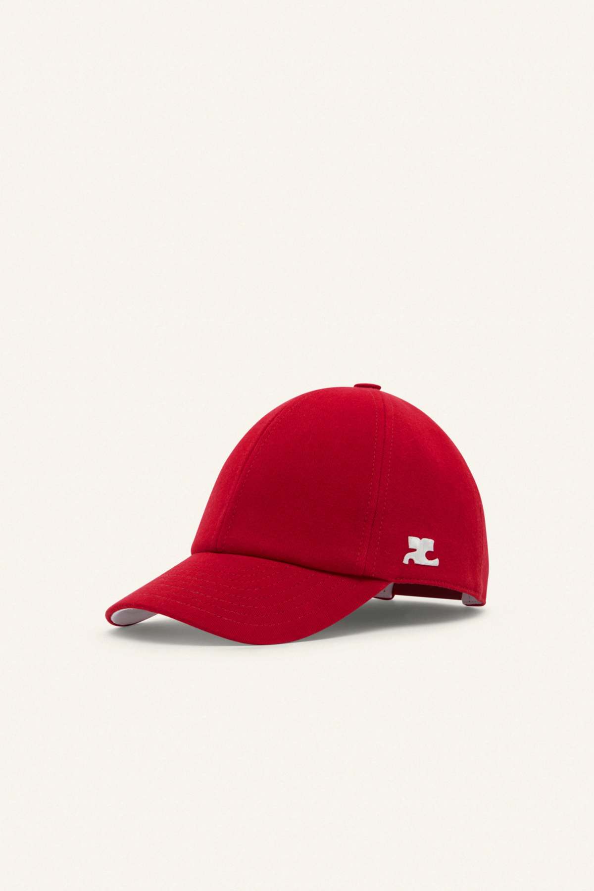 【Courrèges】 Cotton Signature Cap M COTTON-SIGNATURE-CAP-