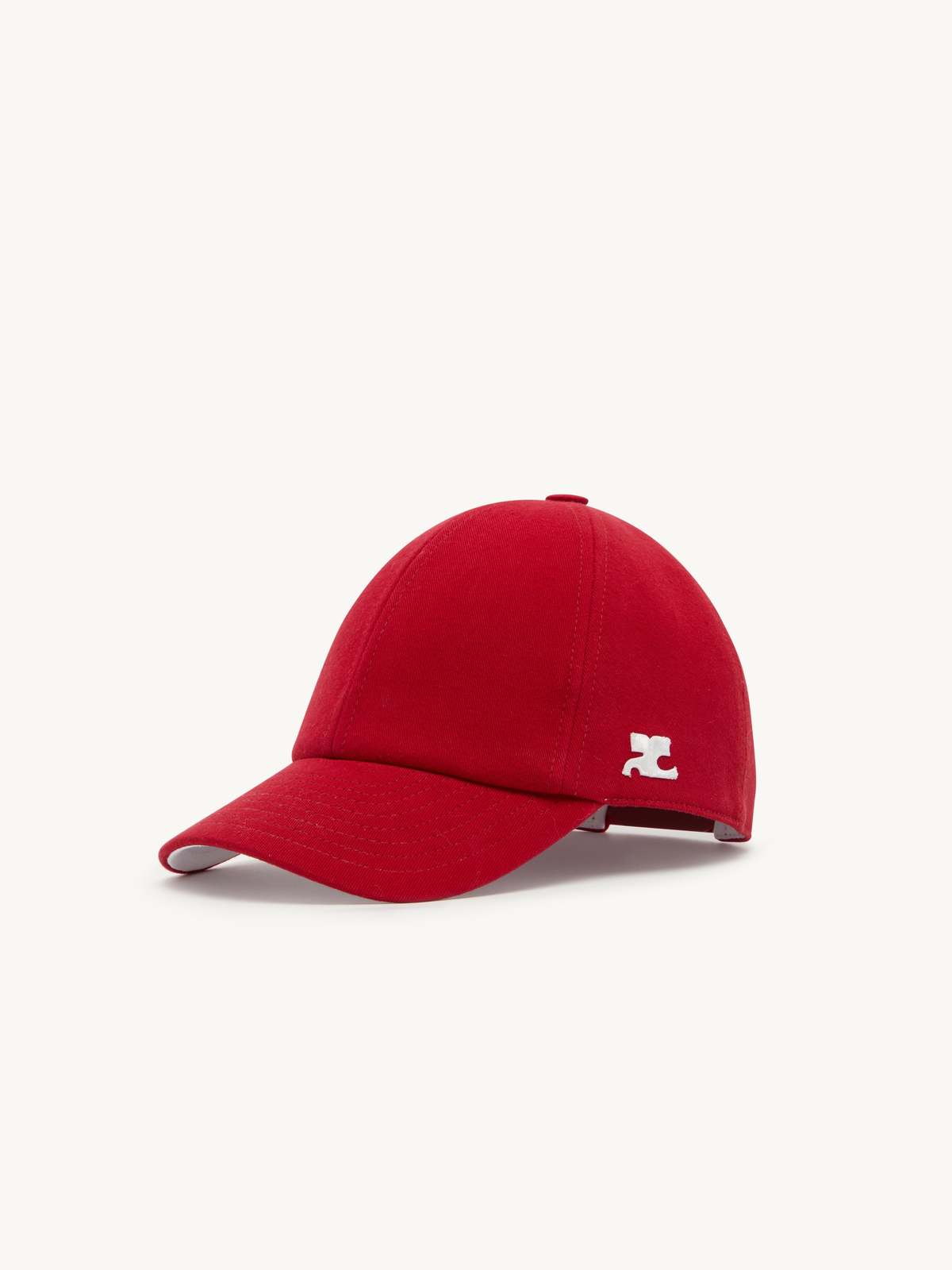 【Courrèges】 Cotton Signature Cap M COTTON-SIGNATURE-CAP-