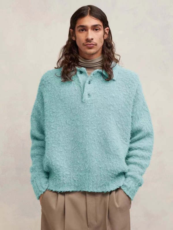 Ami Hairy Light Polo | Garmentory