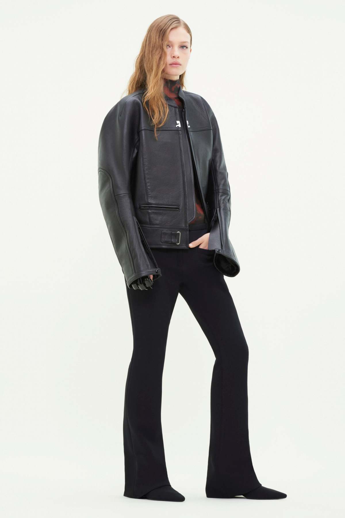 ジャケット COURREGES Women Bomber Jackets 424CBL218NY00201983 Brown Courreges Nylon Knot Bomber Jacket - Brown | 424CBL218NY00201983