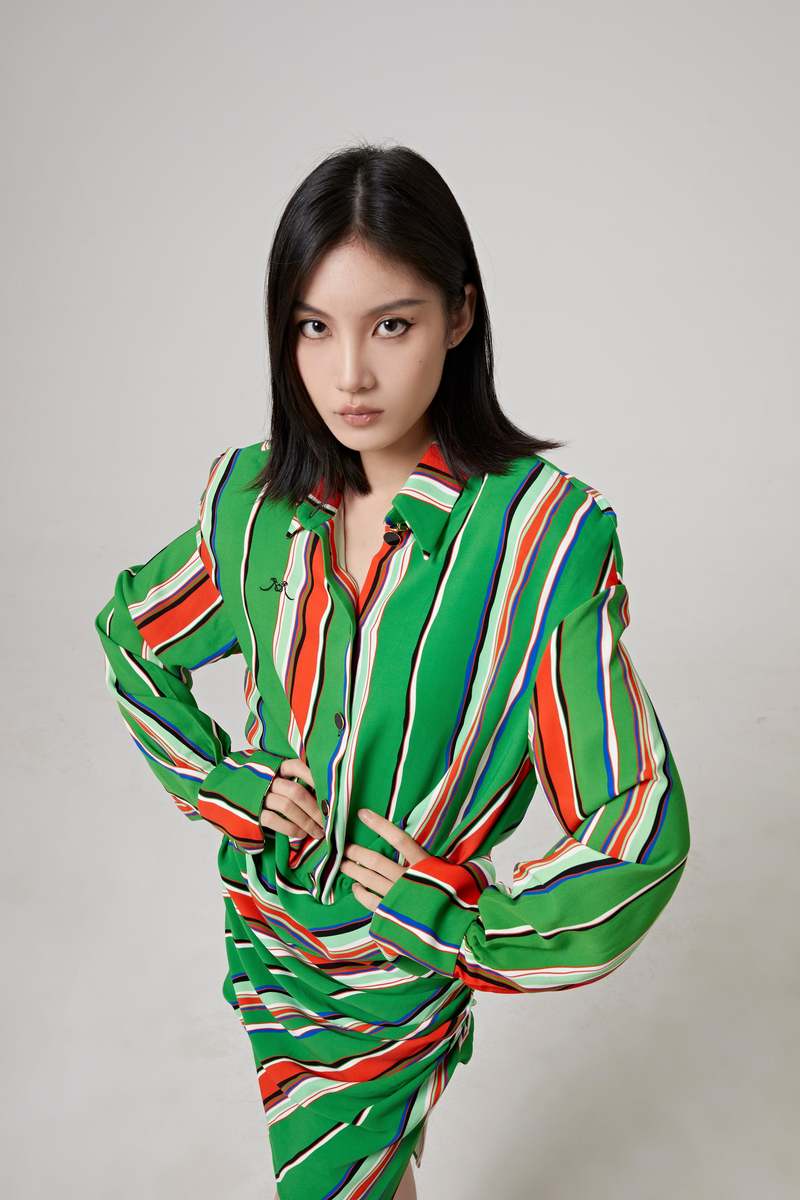 Oversized Raglan Gathered Shirt Mini Dress