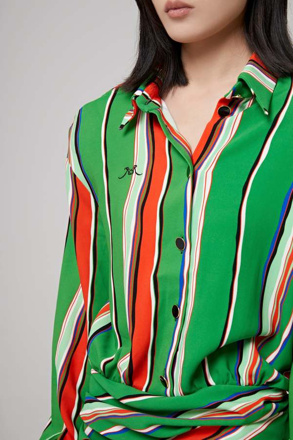 Oversized Raglan Gathered Shirt Mini Dress