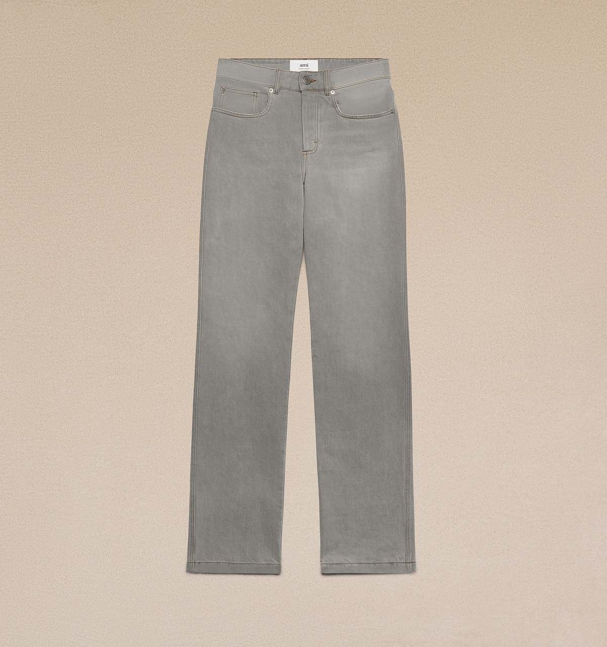 【AMI】 Straight Cut Jeans / Vintage Grey AMI Straight fit jeans - Vintage Grey | Garmentory
