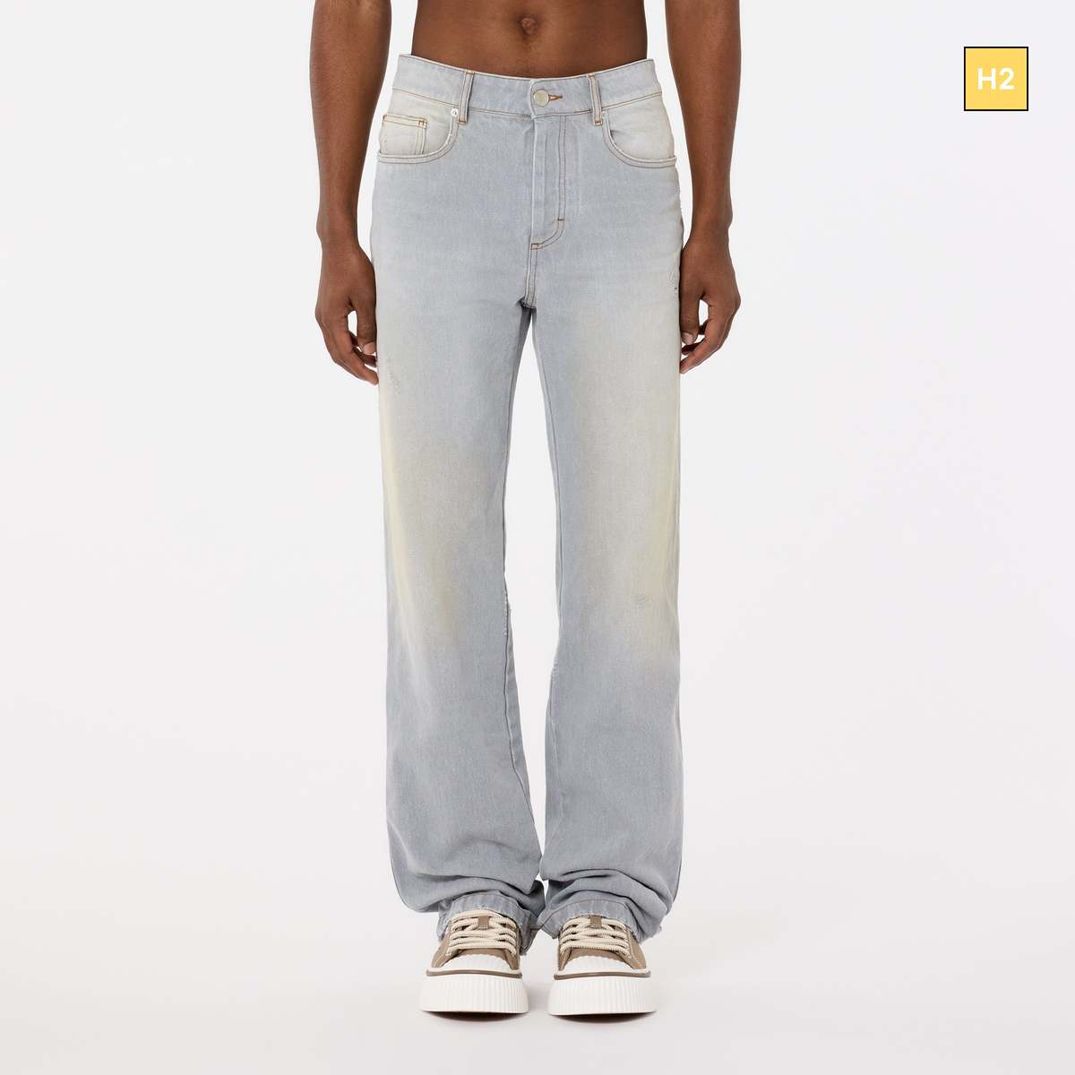 AMI Straight fit jeans - Vintage Grey | Garmentory