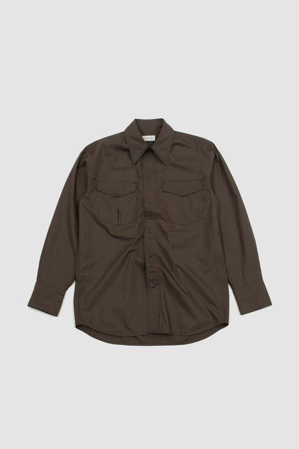 Lemaire Western Snaps Shirt - Espresso | Garmentory