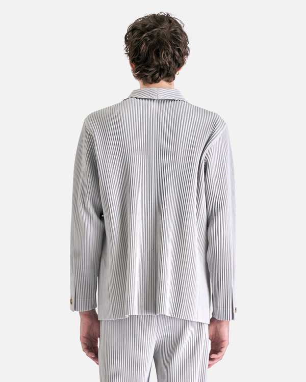 HOMME PLISSE ISSEY MIYAKE Basics Blazer - Light Gray | Garmentory