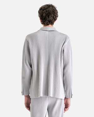 HOMME PLISSE ISSEY MIYAKE Basics Blazer - Light Gray | Garmentory