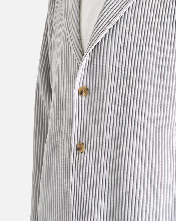 HOMME PLISSE ISSEY MIYAKE Basics Blazer - Light Gray | Garmentory