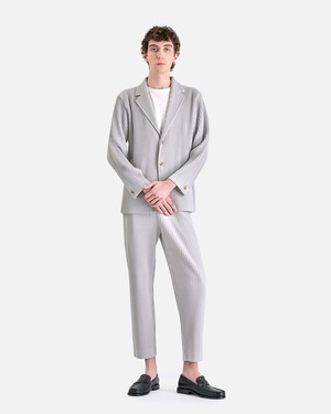 HOMME PLISSE ISSEY MIYAKE Basics Blazer - Light Gray | Garmentory