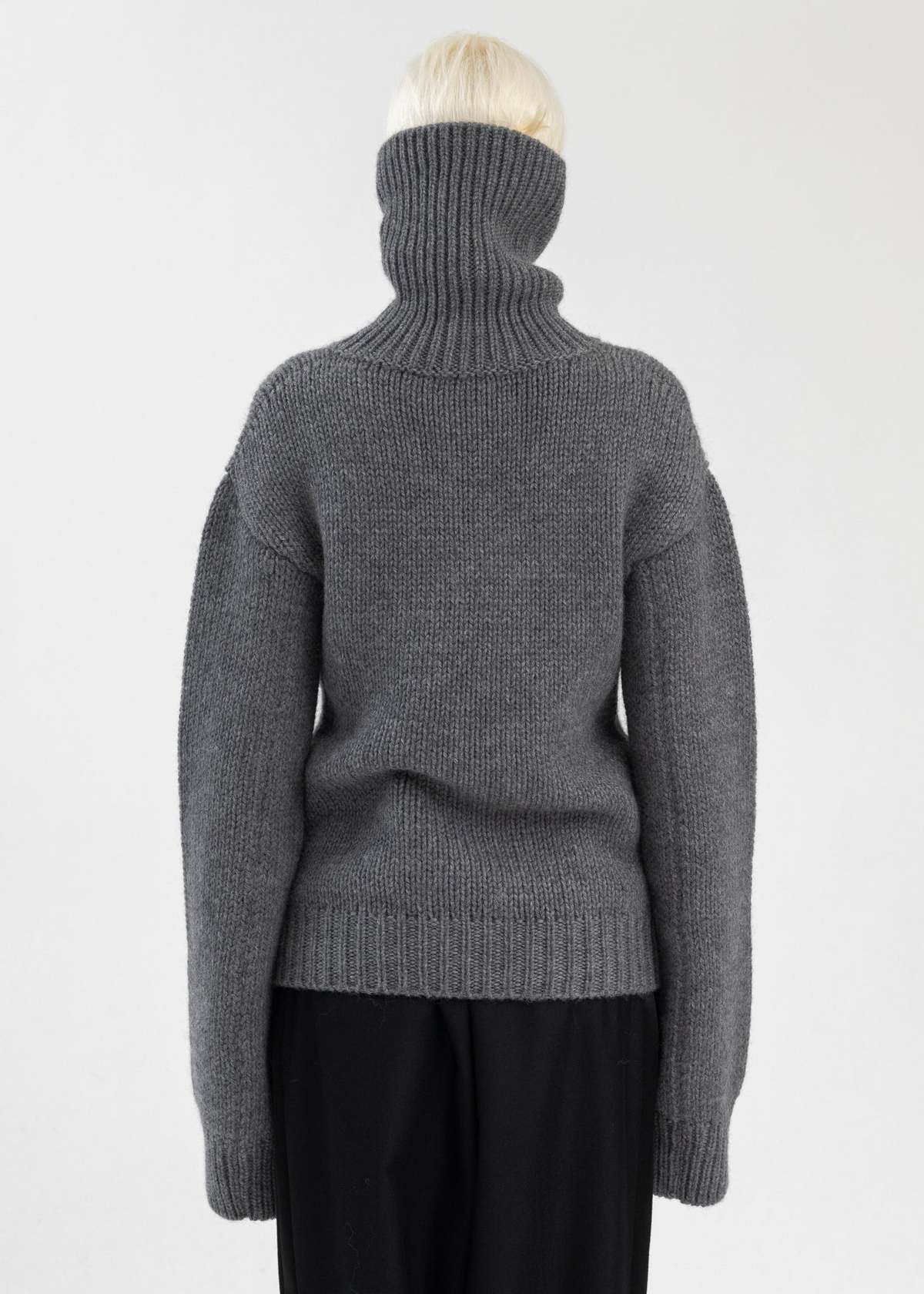 Hed Mayner Hi-Turtleneck Sweater - Medium Grey | Garmentory