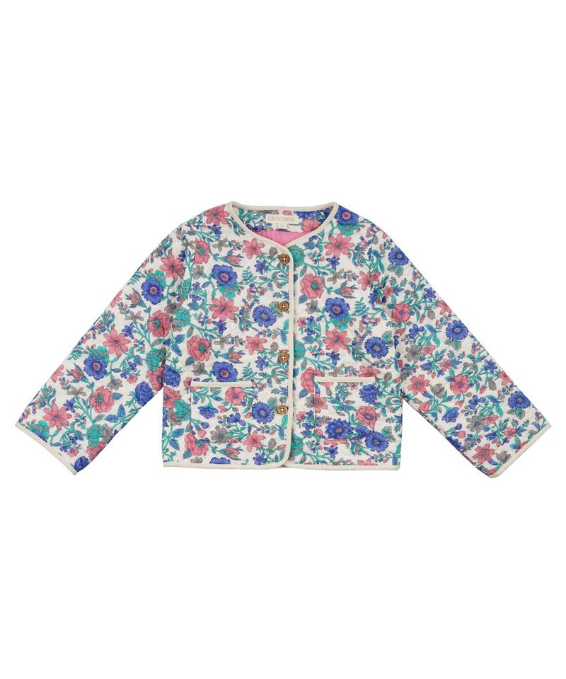 Kids Louise Misha Astrid Jacket - Blue Summer Meadow