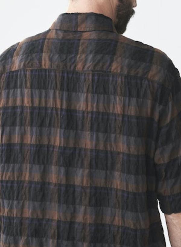 【Allege】22AW OPEN COLLAR CHECK SHIRT Allege】22AW OPEN COLLAR CHECK SHIRT - トップス