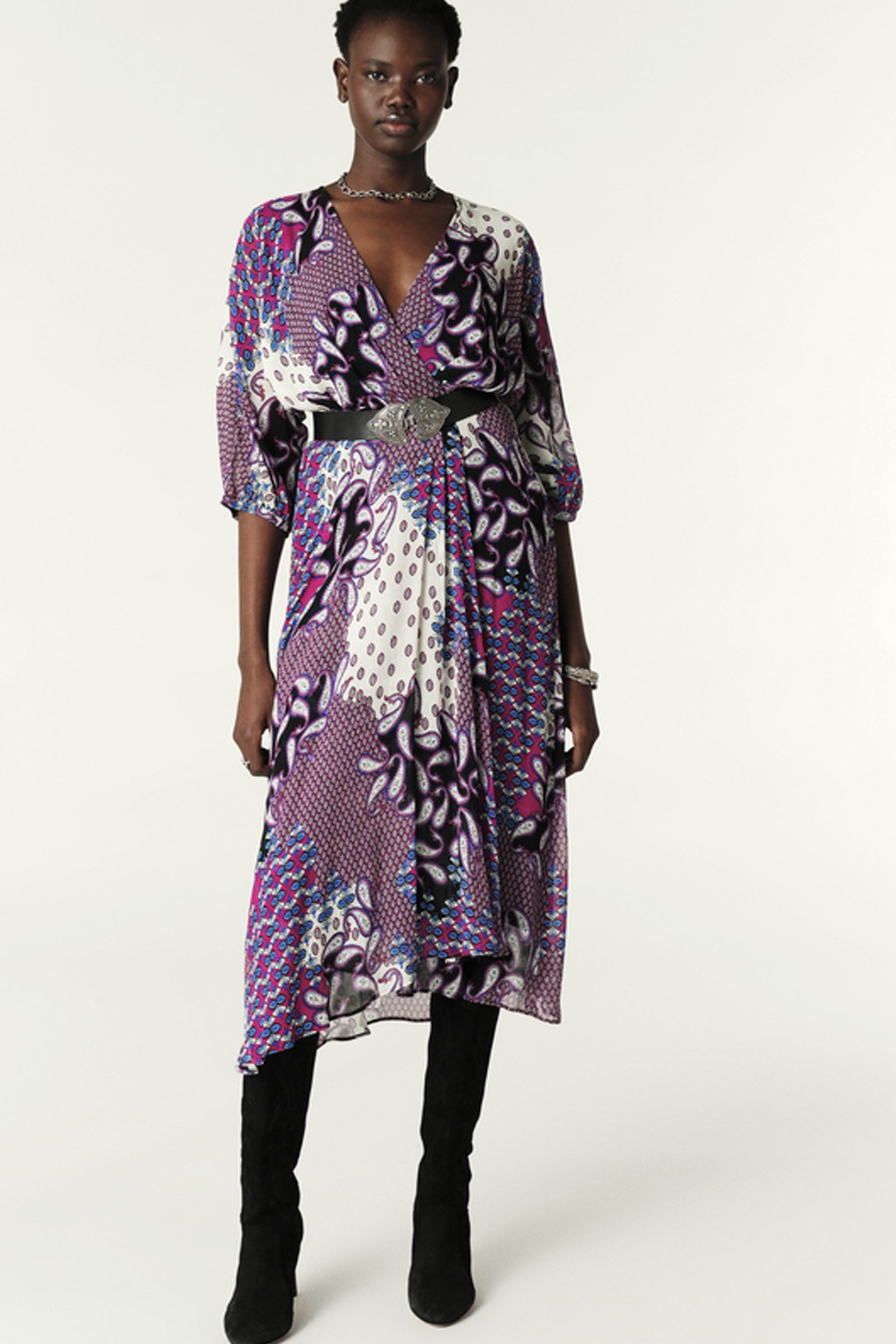 ba&sh silk dress NWT BA &SH Gullian Silk-Blend Maxi Dress Sz 2 (M)
