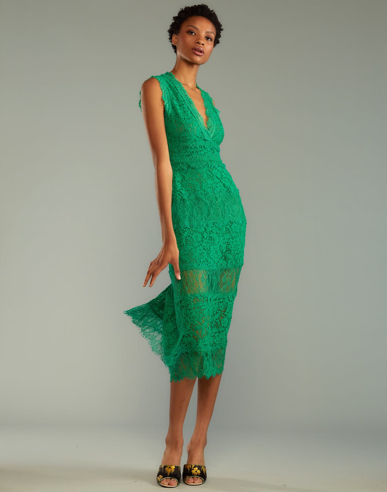 Cynthia Rowley Audrey Lace Dress - Green Cynthia Rowley Audrey Lace Dress - Green
