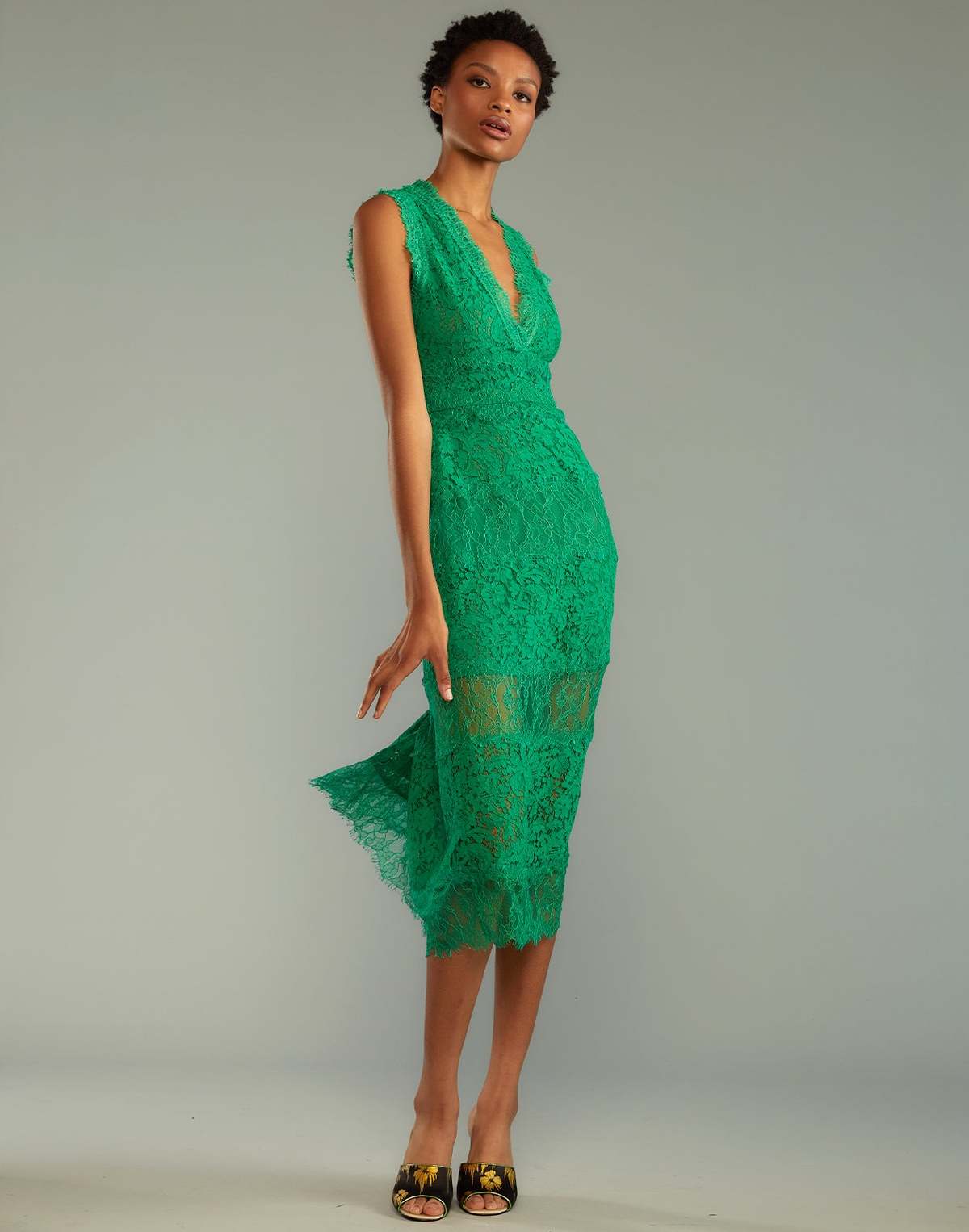 Cynthia Rowley Audrey Lace Dress - Green