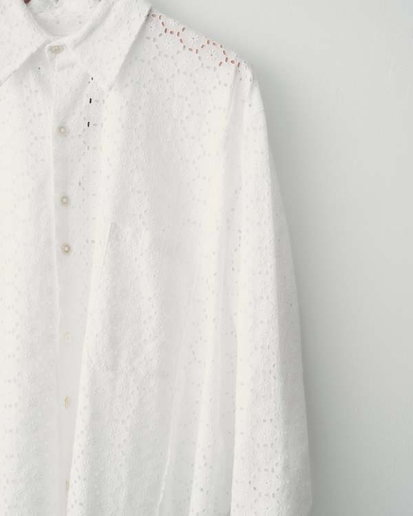 Camiel fortgens flower shirtsホワイト M 20ss