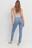 Just Black Denim The Front Slit Slim Jean - Light Denim/Black - Thumbnail 3