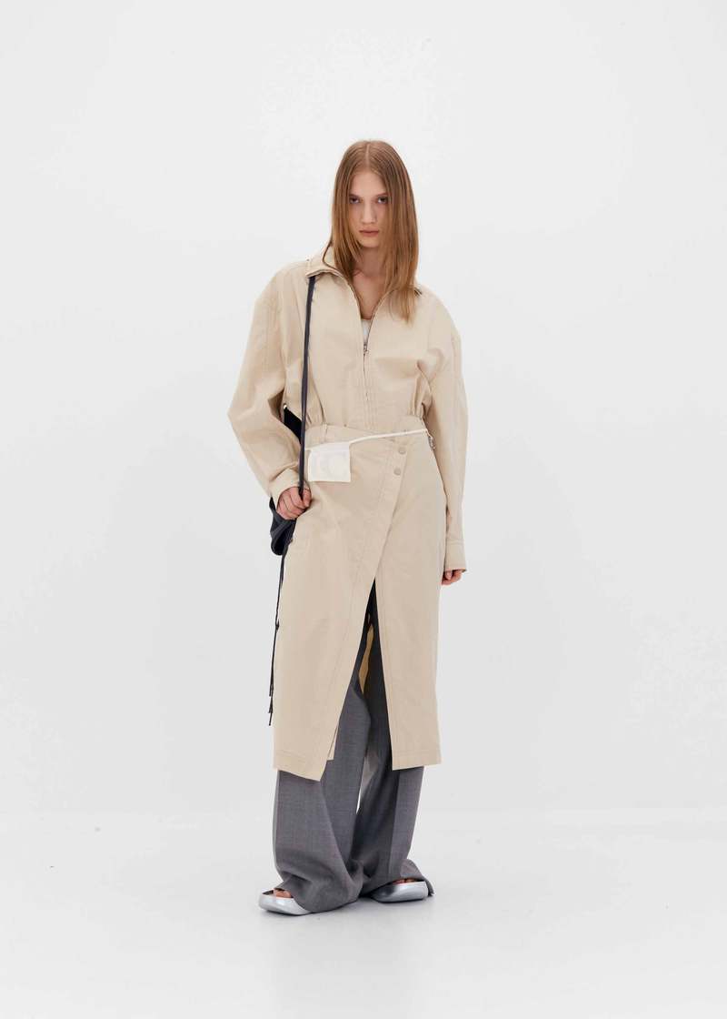 [LOW CLASSIC] / ☆ 25SS DOUBLE TRENCH COAT / BEIGE Low Classic Double Trench Coat | Neutrals | FARFETCH