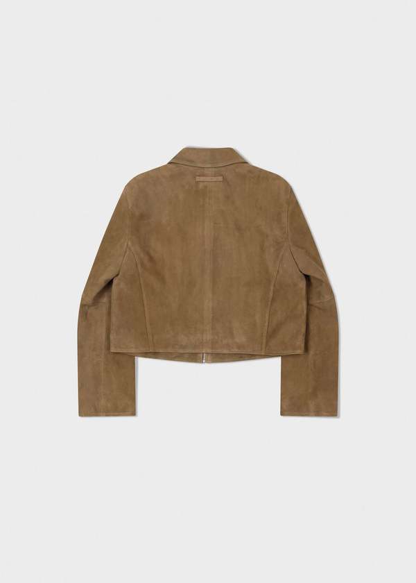 [LOW CLASSIC] / ☆ 25SS REAL LEATHER JACKET / CAMEL LOW CLASSIC SS24 Suede Leather Jacket - Camel | Garmentory