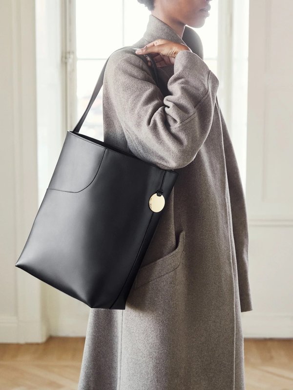 【てつこ】ATP ATELIER ブラックレザーLトートバッグ USED ATP Atelier Pienza Tote | Garmentory