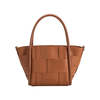Melie Bianco Lanie Recycled Vegan Woven Tote - Saddle - Thumbnail 3