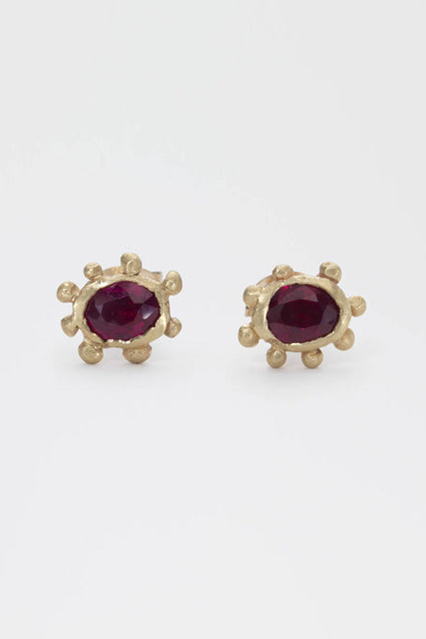 Ruth Tomlinson Ruby earrings - Gold
