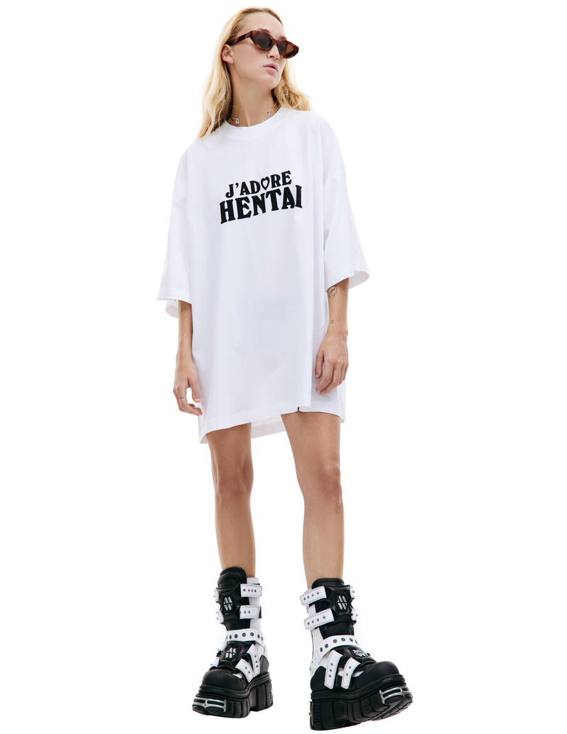 可愛い VETEMENTS  ヴェトモン HENTAI T-SHIRT Vetements Hentai T-Shirt - White | Garmentory