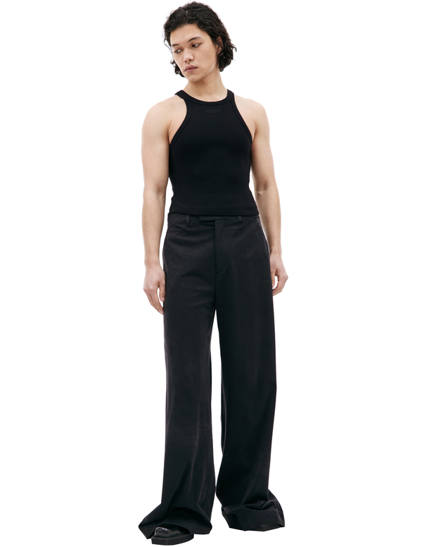 Vetements Logo embroidered tank top - Black | Garmentory