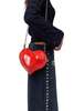 Molded Heart Bag in Retro Red - Thumbnail 2