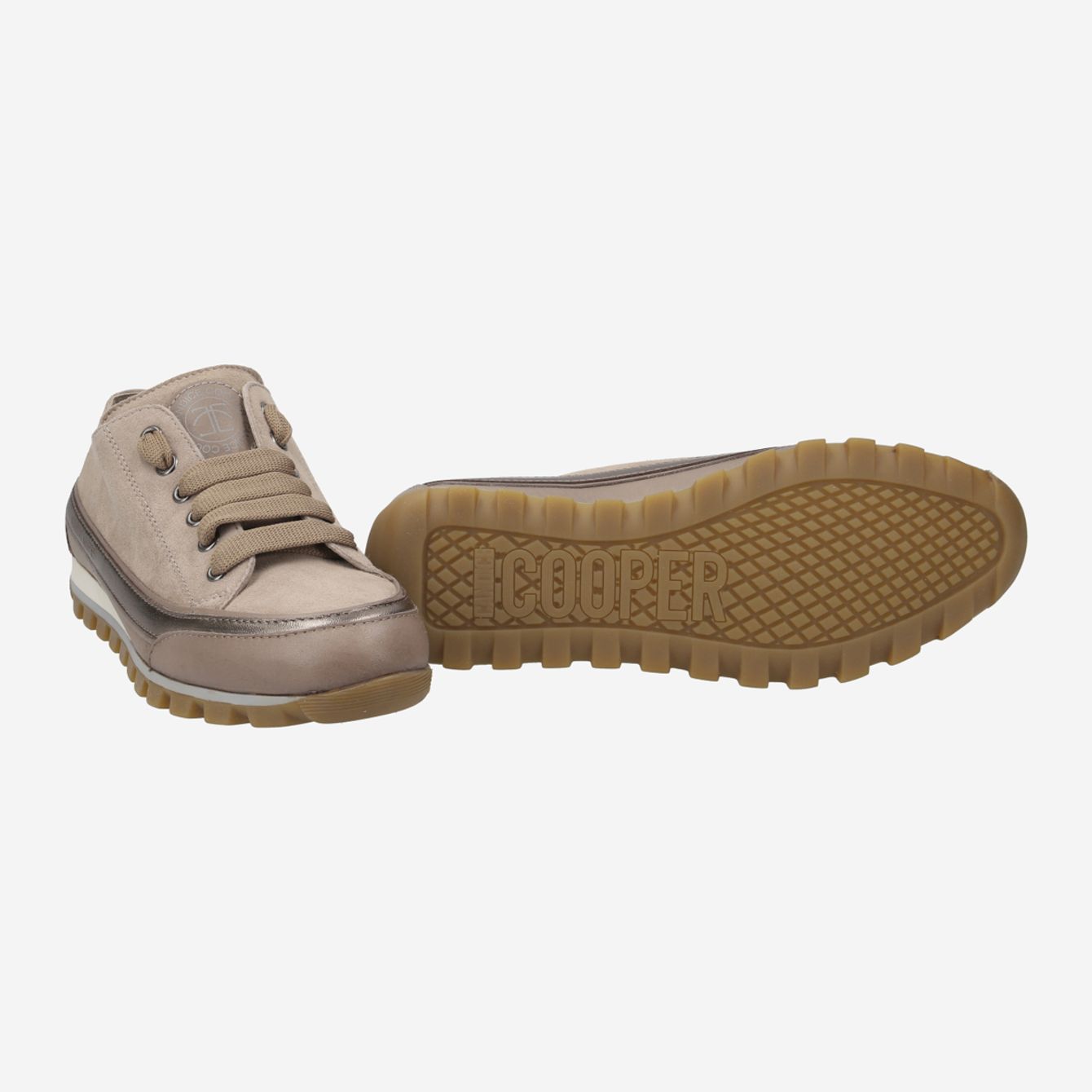 Candice Cooper Sneaker In Nappa And Down Fabric | 8767041E80BEIGE