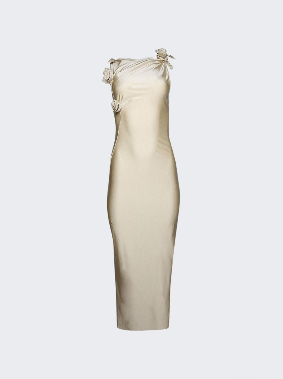 Asymmetric Flower Gown | Garmentory