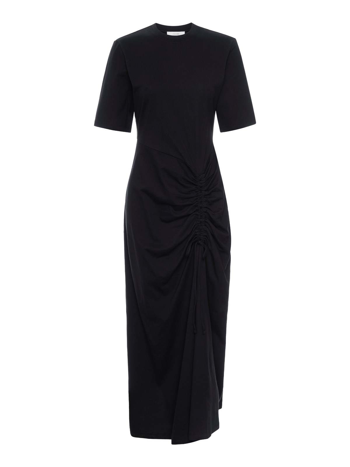 frame ruched front tie dress Isla Grey Ruched Tie Front T-Shirt Dress XS