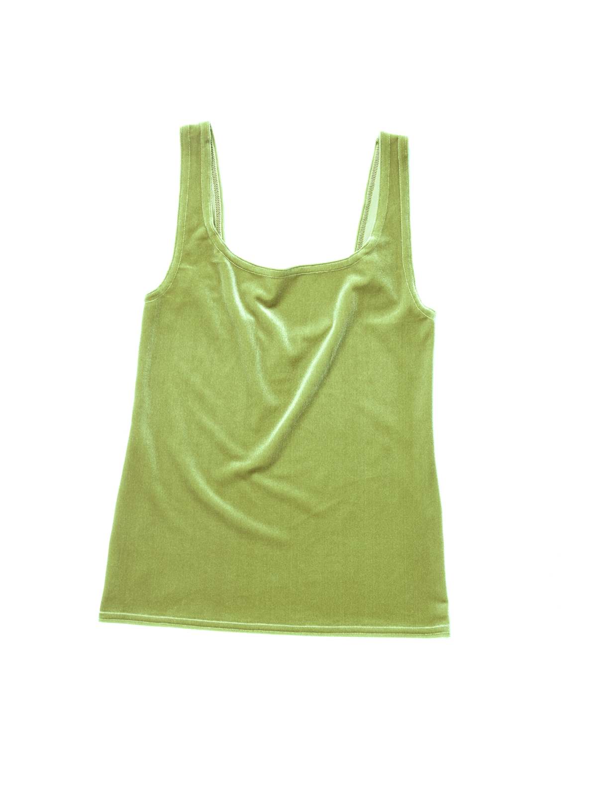 Simone Wild Velvet Singlet - Apple Green - Image 1 of 1
