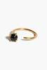Odette New York Klint Sphere Ring - Black Onyx/Recycled Brass - Thumbnail 1