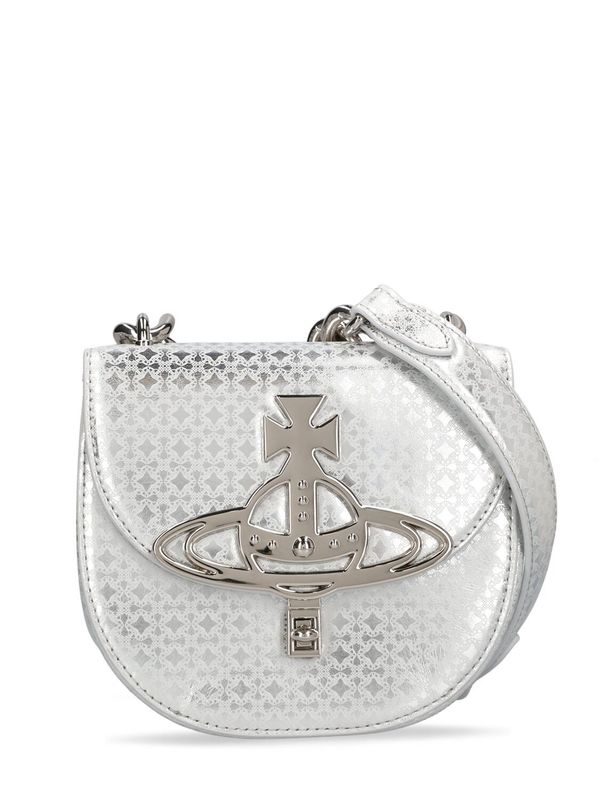Vivienne Westwood Sofia Saddle Leather Shoulder Bag - Silver  display picture 2